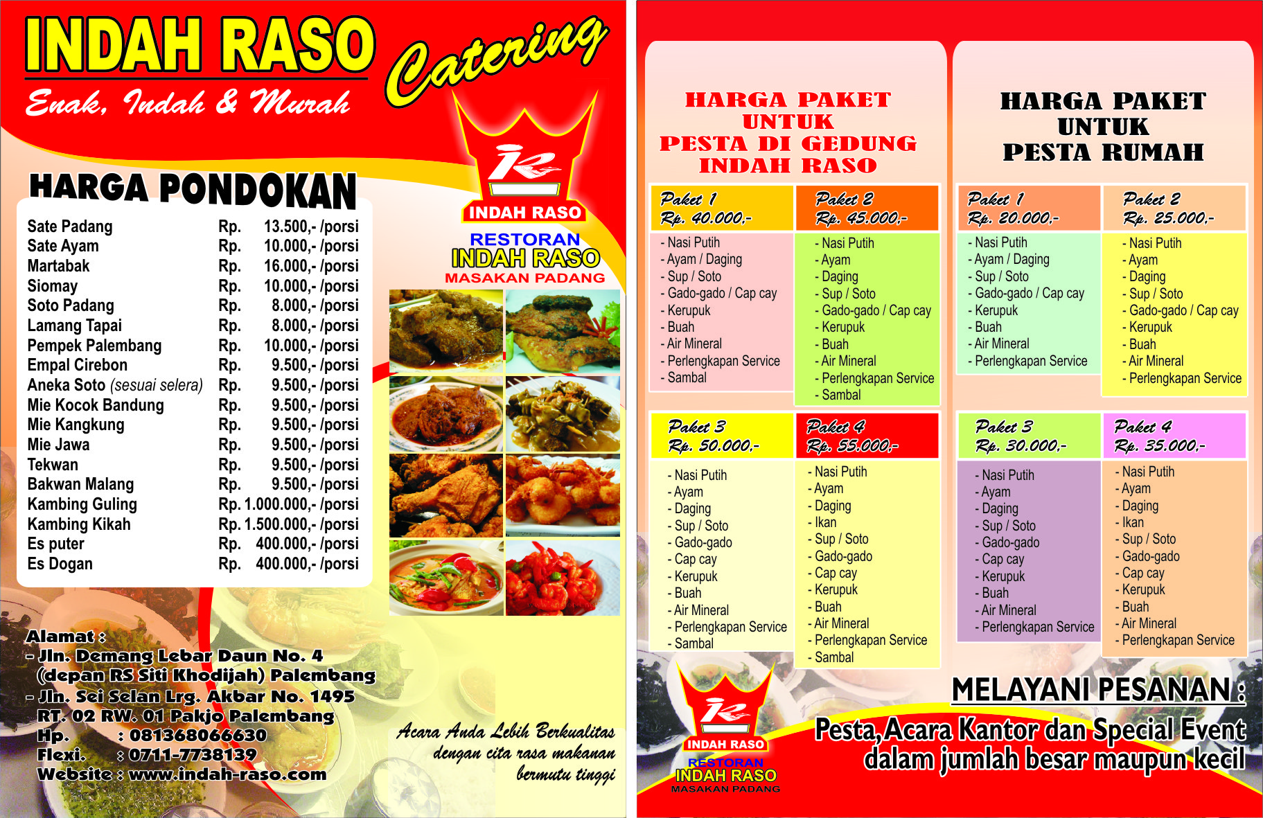 Restoran indah raso – Rumah makan Padang Sehat